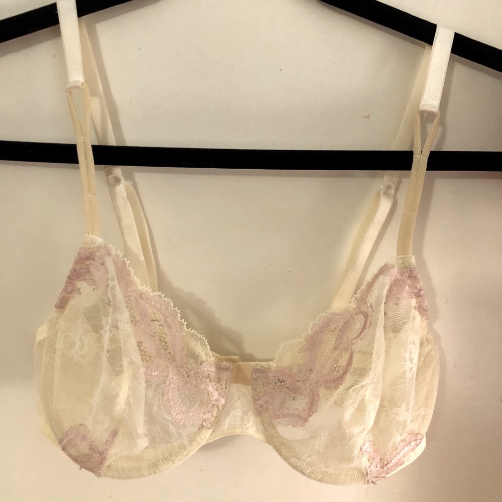 La Perla Ivory & Pink Bra